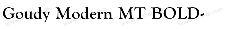 Goudy Modern MT BOLD字体转换 Goudy Modern MT BOLD字体转换